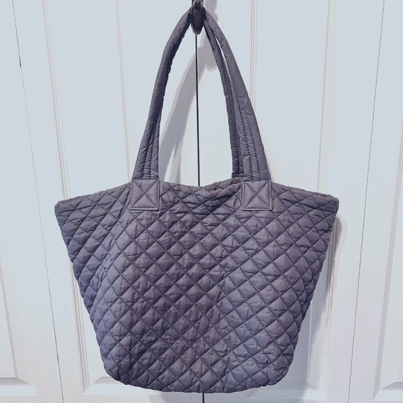 Urbanfit by Urban Expressions Tote Lightweight Bag-Gray Quilted-Large-Versatile - Picture 8 of 13